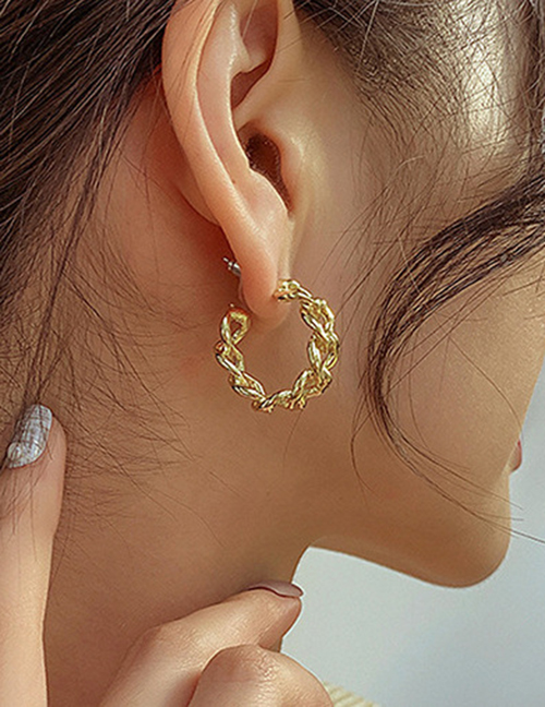 Fashion Gold Color Alloy Chain C-shaped Ear Ring