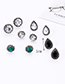 Fashion Silver Color Geometric Shape Decorated Earrings(5 Pairs)