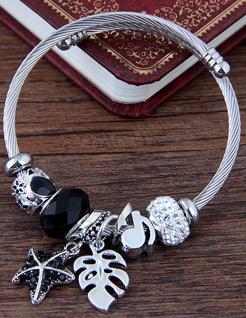 Fashion Black Star Shape Decorated Bracelet