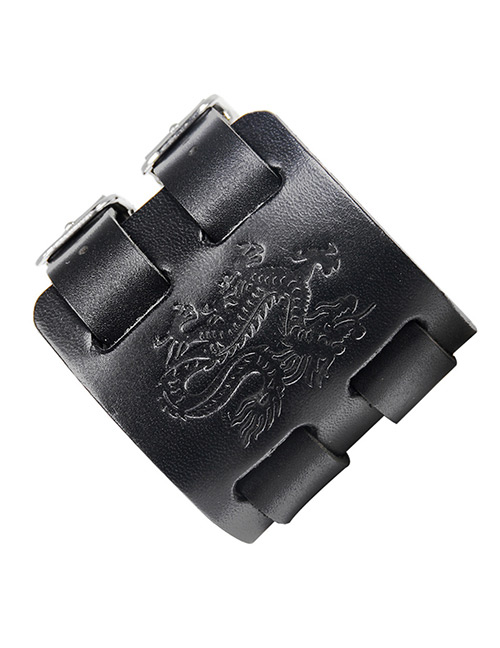 Fashion Black Dragon Pattern Decorated Bracelet