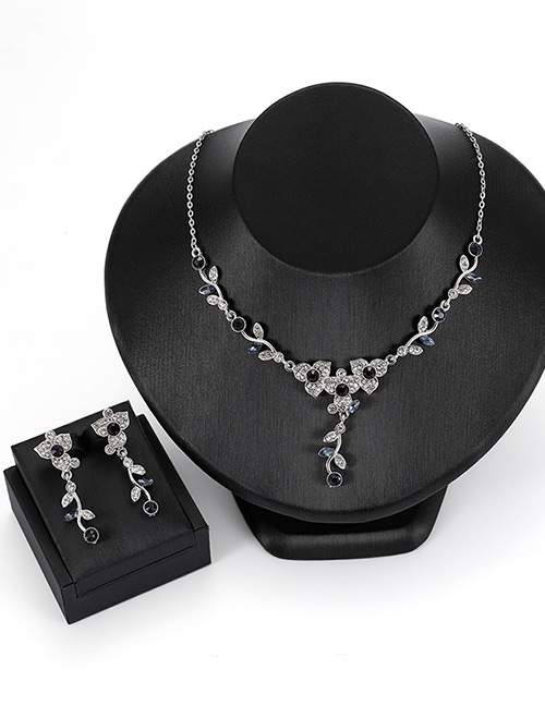 Fashion Silver Color Flower Shape Decorated Jewelry Sets