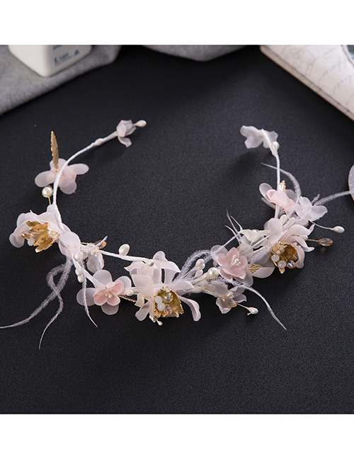 Fashion Pink Flower Shape Decorated Hair Accessories