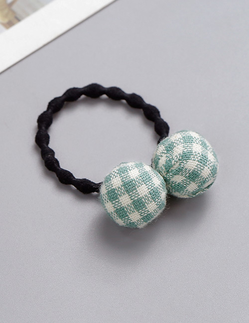 Fashion Green Grid Pattern Decorated Hair Band