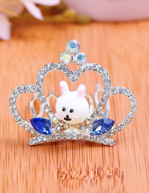 Lovely Blue Rabbit&crown Decorated Child Hair Hoop(small)