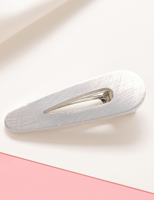 Sweet Silver Color Pure Color Decorated Hair Clip(1pc)
