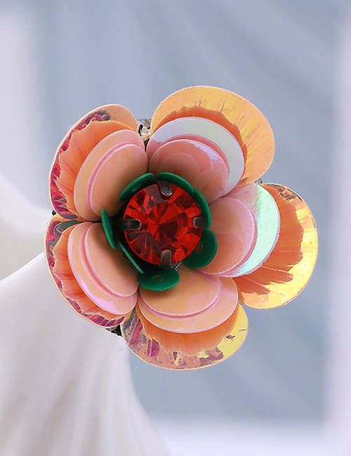 Fashion Orange Flower Shape Decorated Brooch