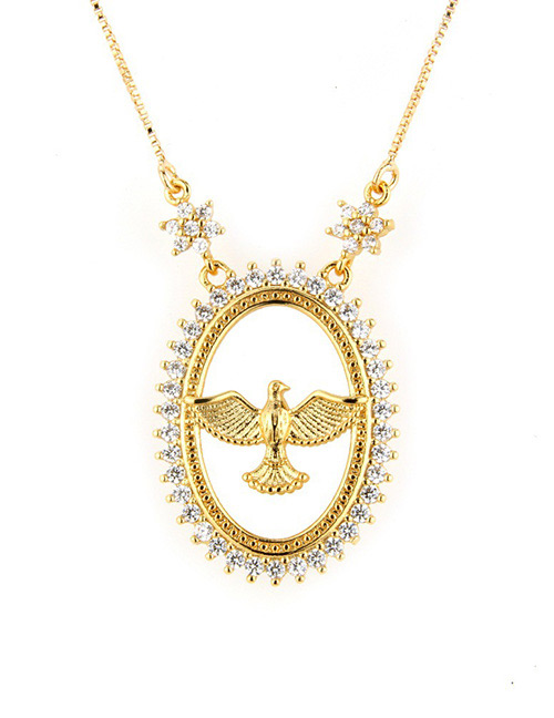 Fashion Gold Color Bird Shape Decorated Necklace