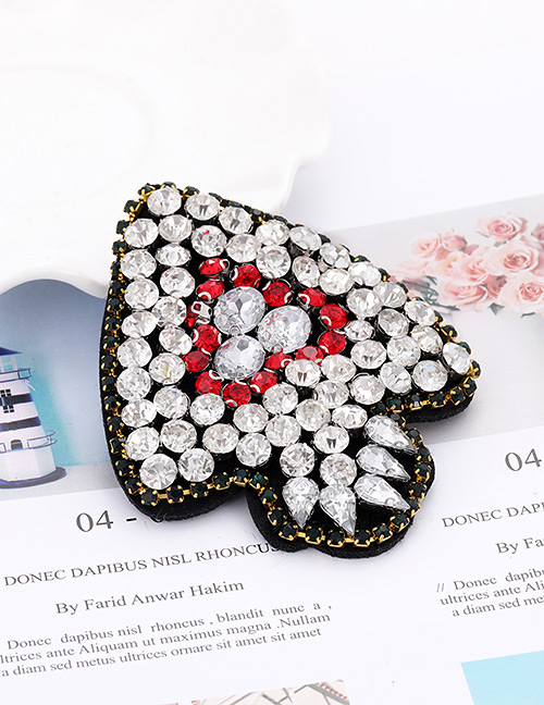 Fashion Silver Color Diamond Decorated Patch