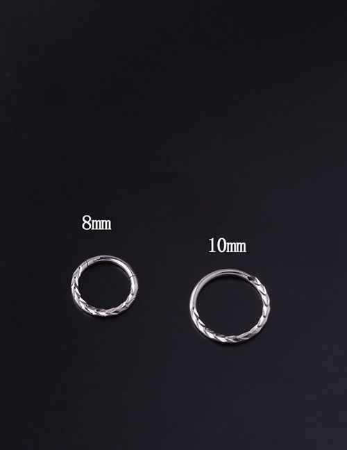 Fashion 713-silver Stainless Steel Wheat Ear Piercing Nose Ring
