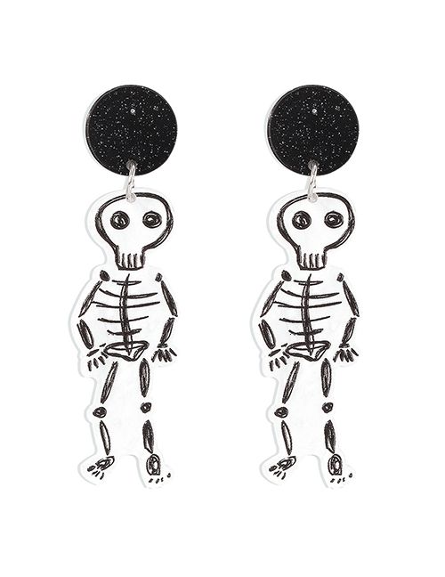 Fashion Skeleton Halloween Skull Earrings