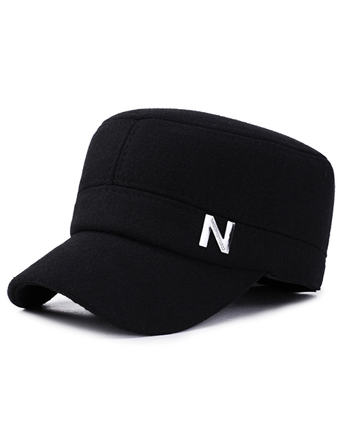 Fashion N Standard Ear Protection Thickened-black N Standard Flat Top Baseball Cap