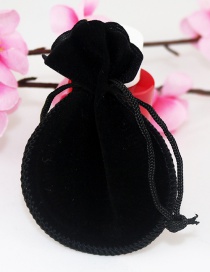Fashion Black Pure Color Decorated Bags