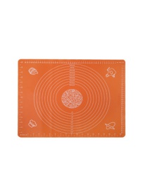 Fashion Orange-50*40cm Square Silicone Kneading Pad