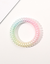 Fashion Magic Color Large Gradient Rainbow Phone Cord Hair Ring