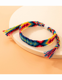 Fashion Color Geometric Colorful Cord Braid Bracelet