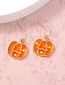 Fashion 1# Halloween Pumpkin Ear Studs