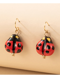 Fashion Gold Cartoon Beetle Earrings