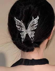 Fashion Silver Metal Liquid Butterfly Gripper