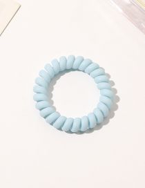 Fashion Matte Frosted Phone Cord - Sky Blue Frosted Matte Telephone Cord Hair Tie