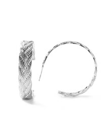 Fashion #10 Silver Alloy Geometric C-shaped Stud Earrings