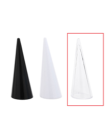 Fashion Transparent Plastic Cone Ring Display Stand