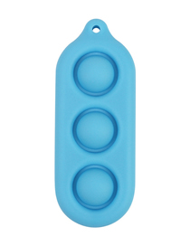 Fashion Traffic Light Blue Decompression Keychain Pressing Toy