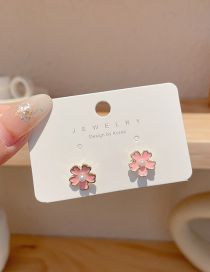 Fashion 57# Cherry Blossom Earrings Alloy Flower Stud Earrings 