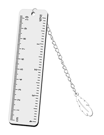Fashion Type A Stainless Steel Ruler Bookmark