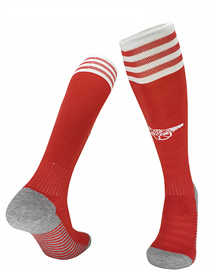 Fashion 2021 Arsenal Home Polyester Cotton Knitted Football Socks