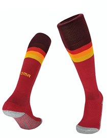 Fashion 2021 Rome Home Polyester Cotton Knitted Football Socks