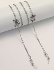 Fashion Silver Metal Butterfly Glasses Chain